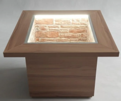 Luxurious Solid Wood Table with a Creative Touch