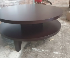 Elegant Round Solid Wood Table – Modern Design