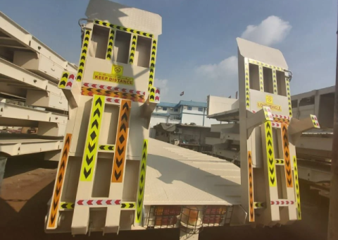 Lowbed Trailer 4 Axles – 100 Tons, New Model - 1/5