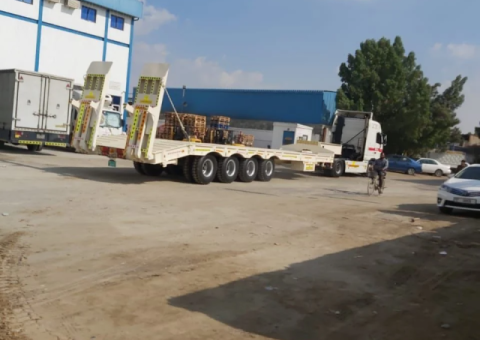 Lowbed Trailer 4 Axles – 100 Tons, New Model - 4/5