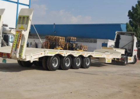 Lowbed Trailer 4 Axles – 100 Tons, New Model - 5/5