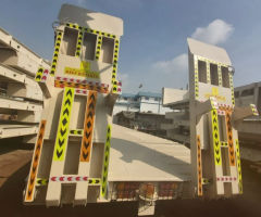 Lowbed Trailer 4 Axles, 100 Tons, New Model