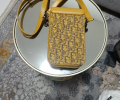 Authentic Dior Oblique Phone Pouch – Excellent Condition