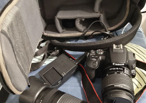 Canon 250D DSLR – Excellent Condition with Lenses & Batteries - 5/5