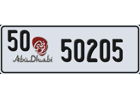 Abu Dhabi Plate Number 50205 – For Sale