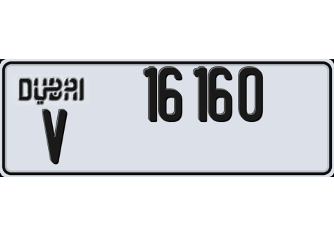 Dubai Plate Number 16160 (Code V) – For Sale