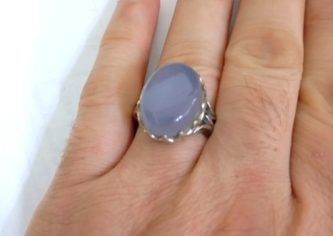 Natural Yemeni Agate & 925 Silver Ring – Premium Quality - 3/5